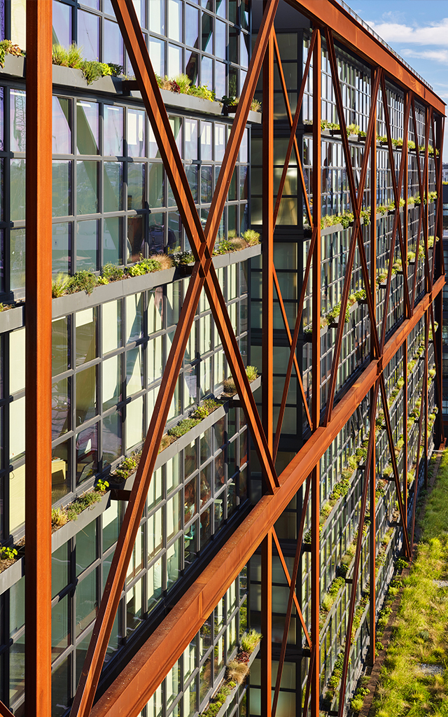 Close up of building exterior