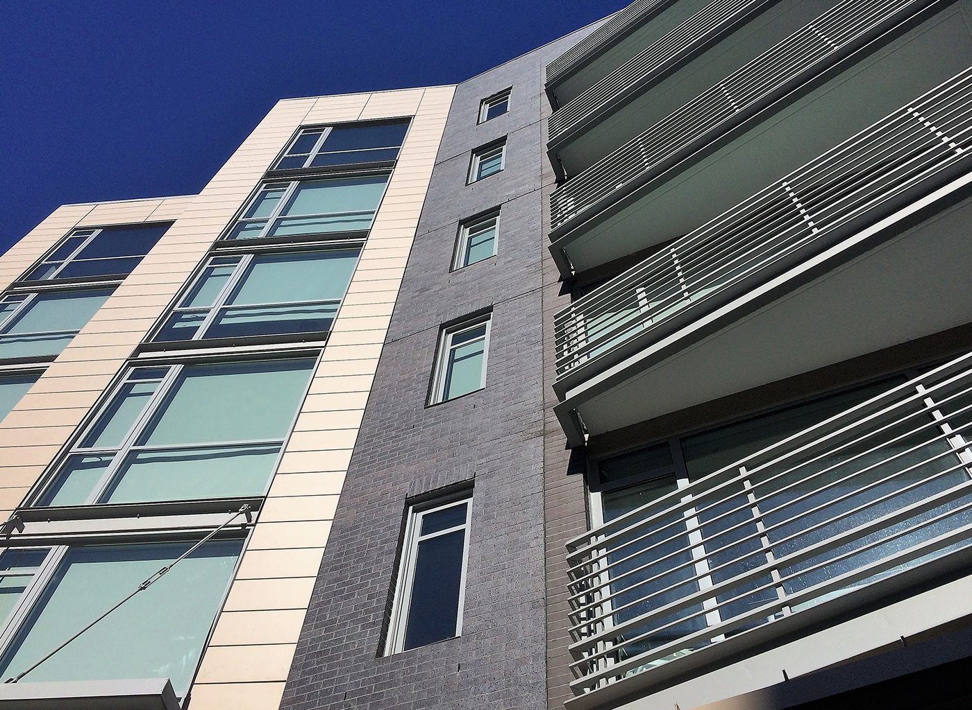 Closeup of exterior of building